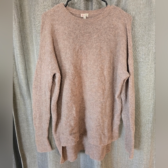 Cremieux Tan Alpaca Wool Oversized Crewneck Sweater Size S - Picture 1 of 4